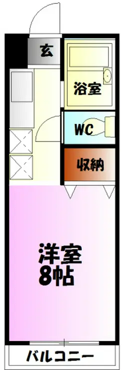 ベルシオン丸久A棟 2階階 間取り