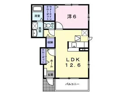サンリット II(1LDK/1階)の間取り写真