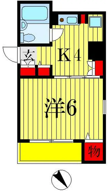 ブライトン北松戸 4階階 間取り