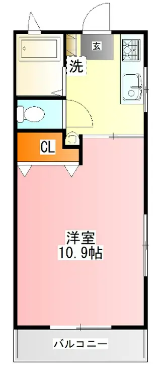 ハイムおおさわ 2階階 間取り