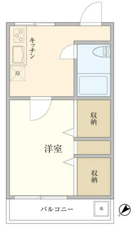 川田マンション 3階階 間取り