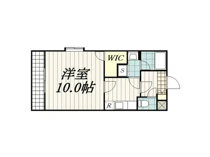 グランシャリオ(1K/1階)の間取り写真