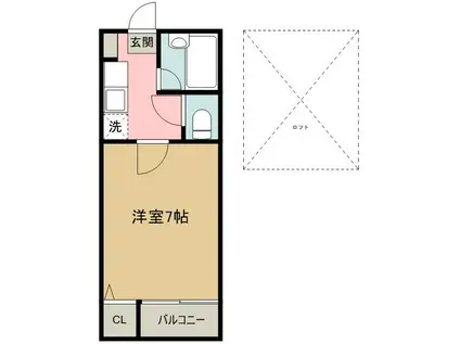 プレジオ(1K/2階)の間取り写真