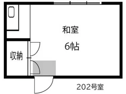 三栄荘-上高井戸3丁目-(ワンルーム/2階)の間取り写真