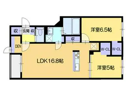 ノルフィーノテラ(2LDK/2階)の間取り写真