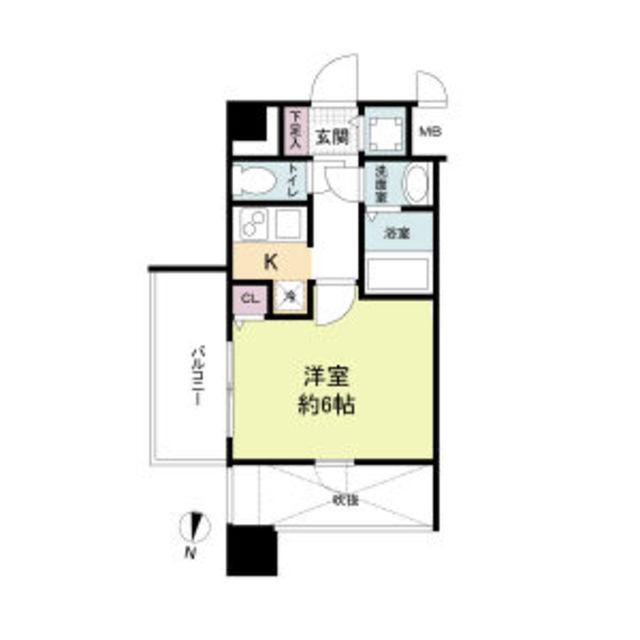 M-RESIDENCE新大阪GARDEN(1K/8階)の間取り写真