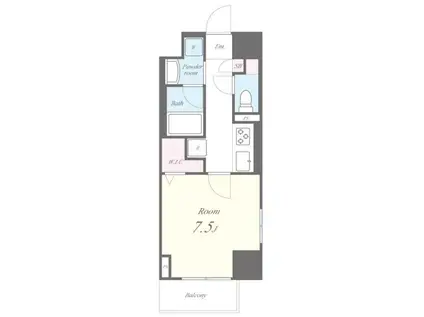 カリーノ鳥越(1K/10階)の間取り写真