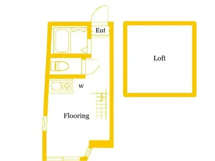 ユナイト小田ドヌーオペラ(ワンルーム/2階)の間取り写真