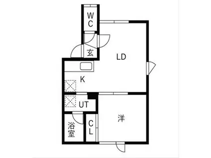 ブリーズ(1LDK/3階)の間取り写真