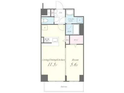 ブランエール戸越(1LDK/5階)の間取り写真