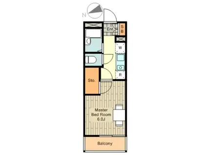 レオパレス青柳(1K/3階)の間取り写真