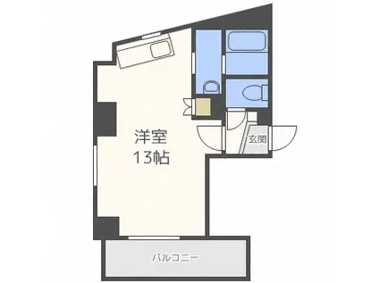 パレステージミナ(ワンルーム/7階)の間取り写真