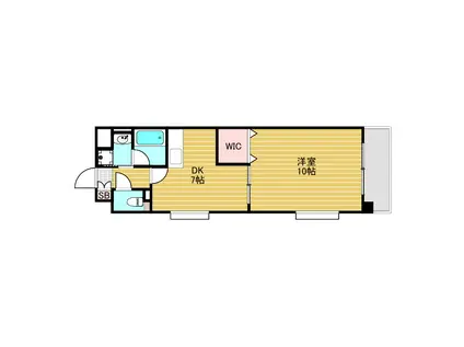 サン・ドミール(1DK/2階)の間取り写真