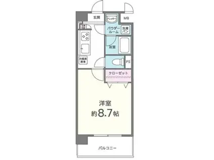 ディアコート・ハナテン(1K/2階)の間取り写真