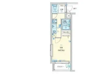 ヴェルト練馬桜台(1K/2階)の間取り写真