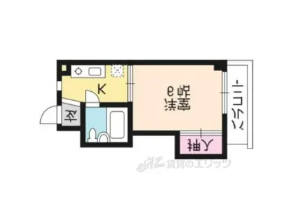 プレアール京都北山(1K/3階)の間取り写真
