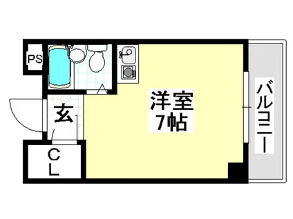 アークハイツ(ワンルーム/1階)の間取り写真