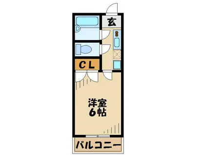 ハイムラムーネ(1K/1階)の間取り写真