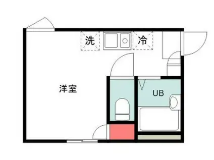 スカイ大井町(ワンルーム/2階)の間取り写真