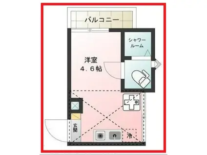 グランツ金町(ワンルーム/2階)の間取り写真