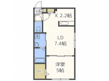 ル・ファール本郷グランデ(1LDK/4階)の間取り写真