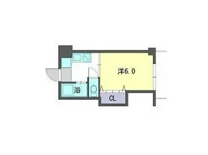 メゾン・ド・ウエスト(1K/3階)の間取り写真