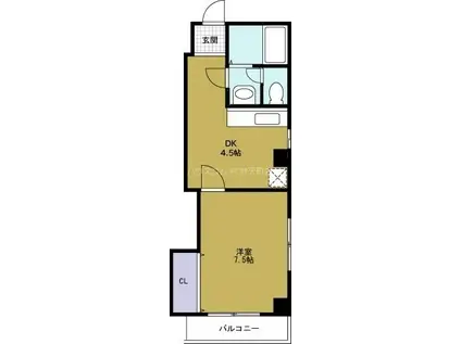 ベイサイド天保山(1DK/5階)の間取り写真