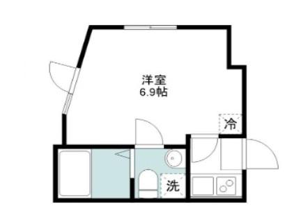 TREE STUDIO(1K/3階)の間取り写真