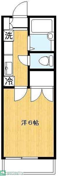 エクレール日吉(1K/1階)の間取り写真
