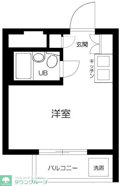 ハイ・シテイ三軒茶屋第2(ワンルーム/3階)の間取り写真