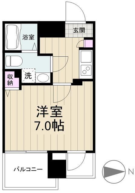 MAXIV西川口AZ TRE(1K/7階)の間取り写真