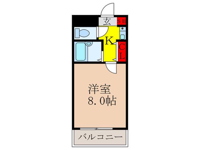 マンション・レ・アベニアII(1K/2階)の間取り写真