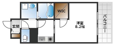 アンソレイユ(1K/3階)の間取り写真
