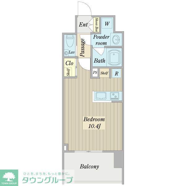メルカーサ泉(ワンルーム/5階)の間取り写真