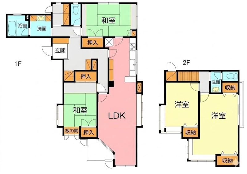 メゾン北鎌倉(4LDK/1階)の間取り写真