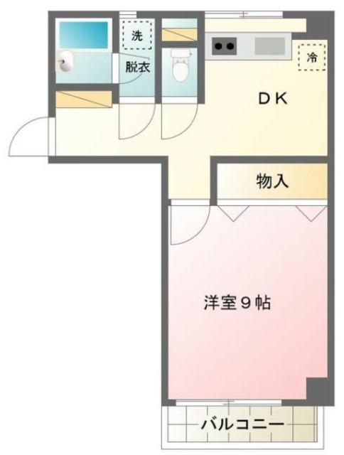 ヴィアセッテ三井(1DK/5階)の間取り写真