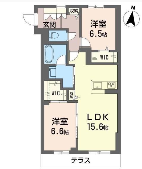 ＪＲ京浜東北線 与野駅 徒歩11分 3階建 新築(2LDK/1階)の間取り写真
