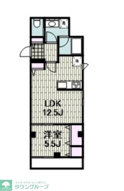 VILLA FELICIA(1LDK/3階)の間取り写真