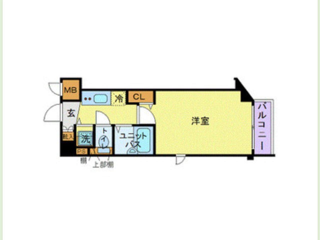 フェニックス江戸川橋(1K/6階)の間取り写真