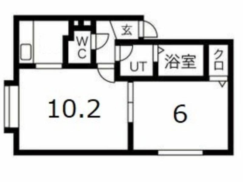 クレール(1LDK/2階)の間取り写真