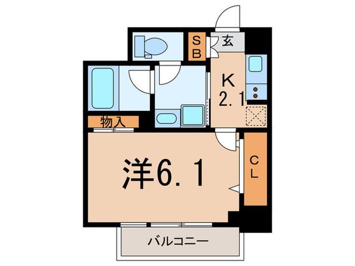 スタイリオ中延駅前(1K/4階)の間取り写真