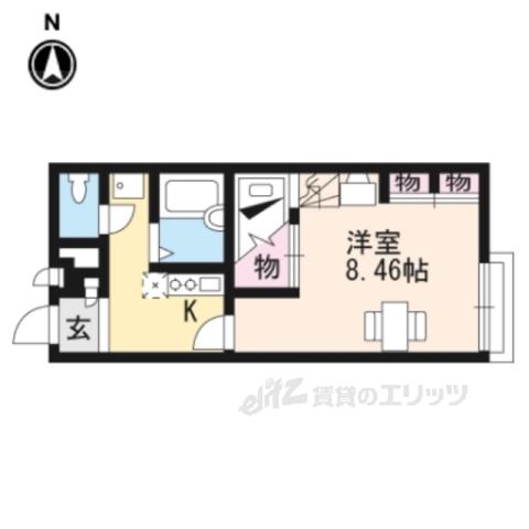 レオパレススワンコート・Ⅰ(1K/1階)の間取り写真