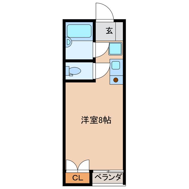 SKYROCKET II(ワンルーム/1階)の間取り写真