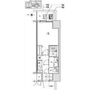 S-RESIDENCE志賀本通DEARLY(1K/9階)の間取り写真