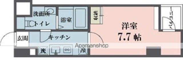 アムス四谷三丁目(1K/9階)の間取り写真