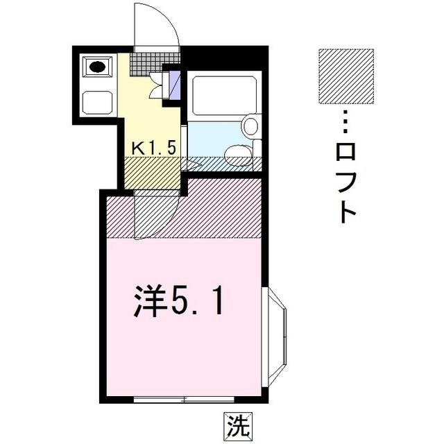 TAP高座(1K/1階)の間取り写真