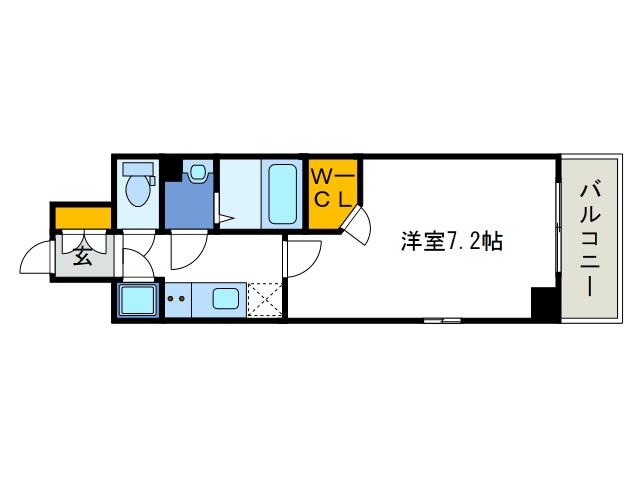 エスリード九条スタシオン(1K/5階)の間取り写真