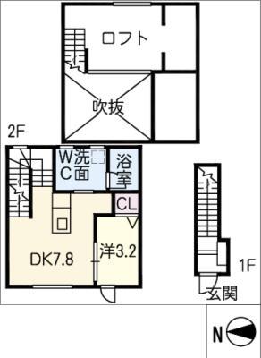 ESPRESSO一宮(1DK/2階)の間取り写真