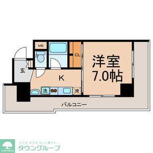 ラニカイビレッジ(1K/3階)の間取り写真