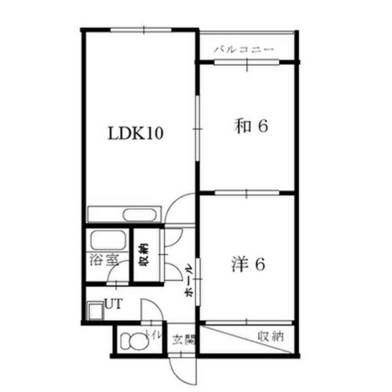 パラドールSAITO(2LDK/2階)の間取り写真